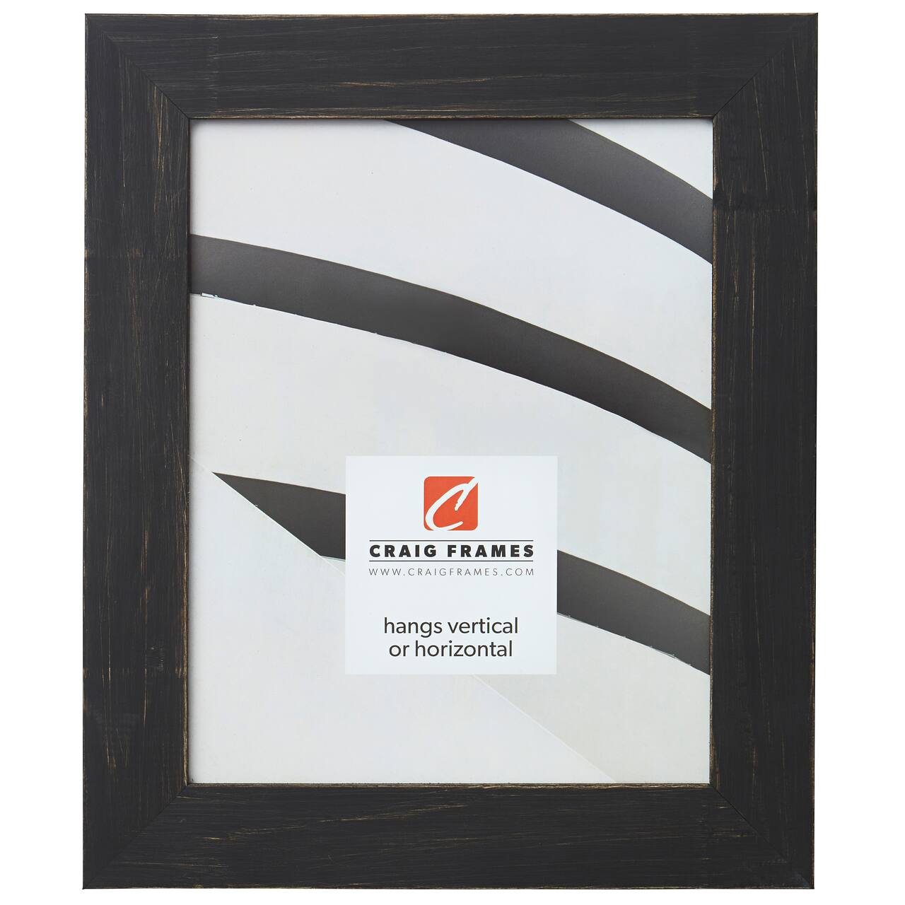 Craig Frames Jasper Charcoal Black Picture Frame